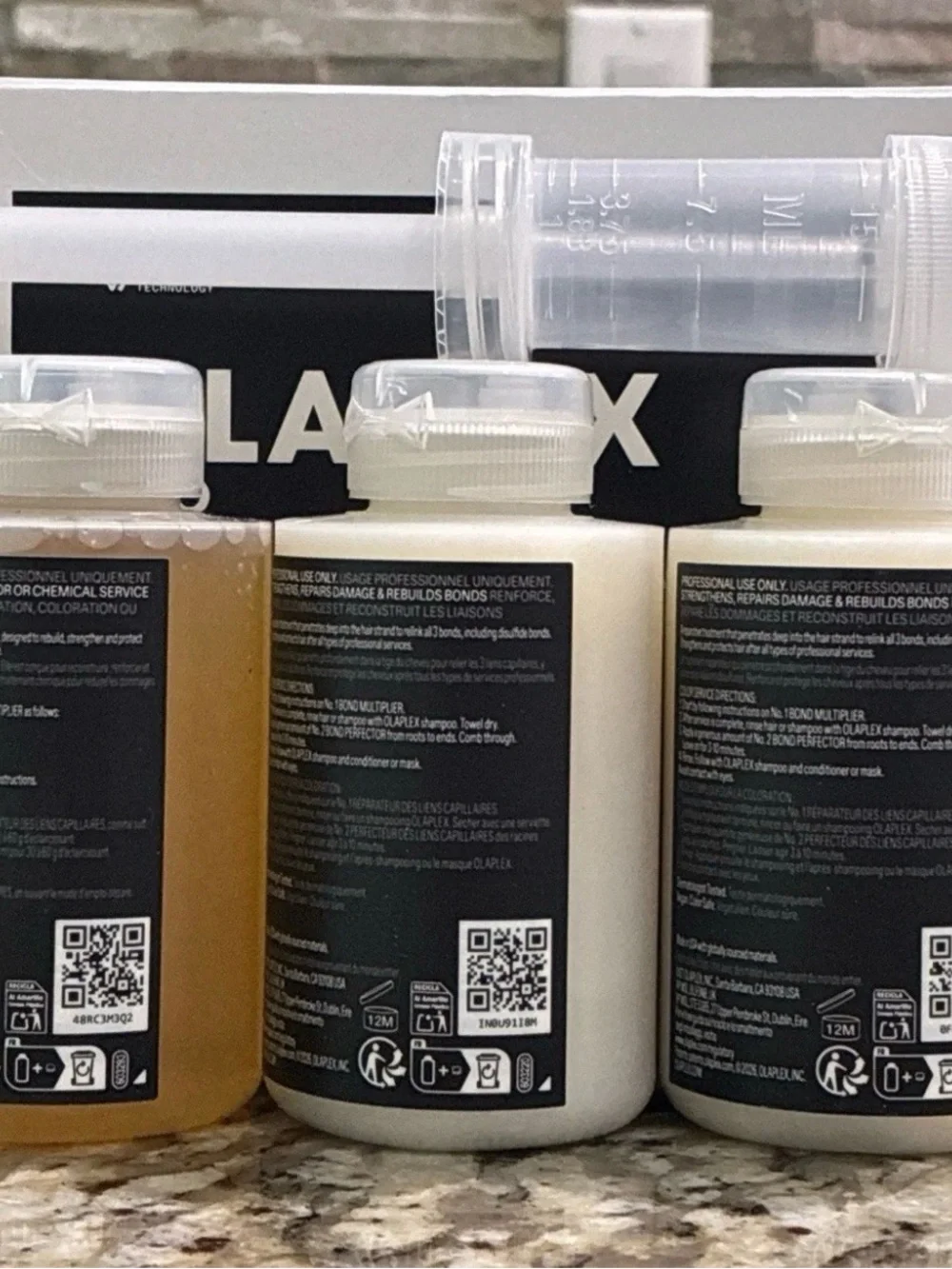 Olaplex Traveling Stylist Kit All Hair Type 1 & 2 (2), 3.3 oz ea., New packaging